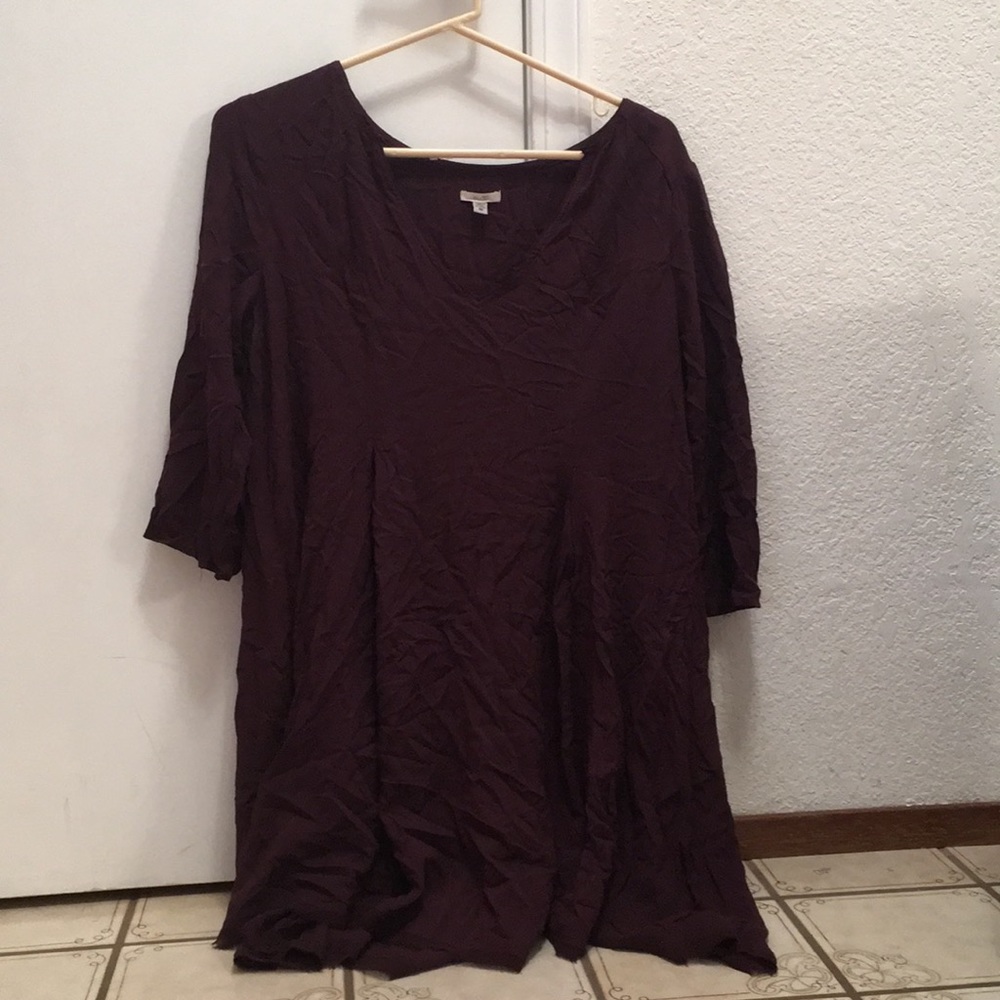 Dark maroon dress